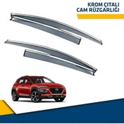 Resim Point Hyundai Kona Mügen Cam Rüzgarlığı ( Nikelajlı ) 2015 - 2021 Arası 4 Lü Set 