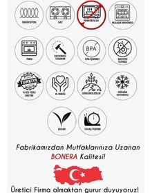 Resim Bonera Marbella 8 Parça Nardo Gri Güveç Model Tencere Seti Gri 