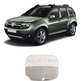 Resim Dacia Duster Uyumlu 2010-2017 Krom Depo Kapağı Paslanmaz Çelik 