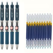 Resim 20pcs/set Doctor's Special Ballpoint Pen 0.5mm Dark Blue Refill Set Doctor Nurse Prescription Writing Gel Pen Office Stationery 