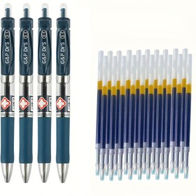 Resim 20pcs/set Doctor's Special Ballpoint Pen 0.5mm Dark Blue Refill Set Doctor Nurse Prescription Writing Gel Pen Office Stationery 