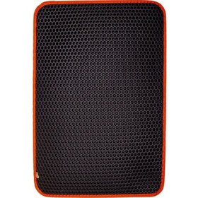 Resim Cattie Altıgen Model Kum Toplayıcı Fonksiyonel Kedi Paspası Medium Turuncu 37x50 Cm 