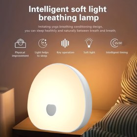 Resim 1 adet LED Beyaz Gürültü Gece Lambası, Doğal Sesli RGB Uyku Gece Lambası, Renk Değiştirme, Uyku Zamanlayıcısı ve USB Şarj Edilebilir Fonksiyon, Uykuyu ve Rahatlama 