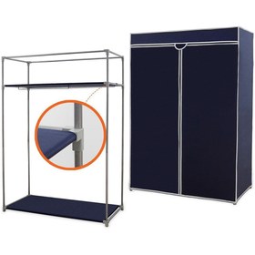 Resim Prado Basic Çelik Profilli Portatif Bez Dolap Lacivert 