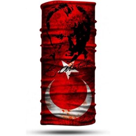 Resim Atatürk & Türk Bayrağı Motosiklet Boyunluk Bandana Outdoor 