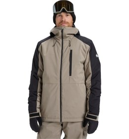 Resim Quıksılver Quiksilver Mission Block Jk Erkek Bej Snowboard Ceketi Tzc0 Taş 