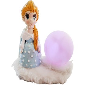 Resim Kiz Çocuk Biblolu Renk. Renk Yanan Lamba Mavi - Pembe 