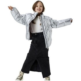 Resim Name It Name İt Kids Nkfmisty Puffer Çocuk Günlük Mont 13233969-sılver Gri 13233969-sılver Gri 