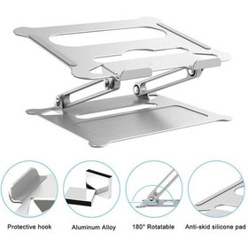 Resim Alüminyum Macbook Notebook Taşınabilir Masaüstü Stand Tme-St01 