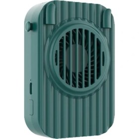 Resim Zsykd Y-2 Asma Boyun Fan Masaüstü USB Spor Açık Hava Taşınabilir Fan Yeşil (Yurt Dışından) 