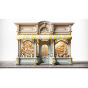 Resim Venspor Pastel Tonlarında Tatlı Butik Arkaplanı, 200x150cm, Fon, Duvar Örtüsü 