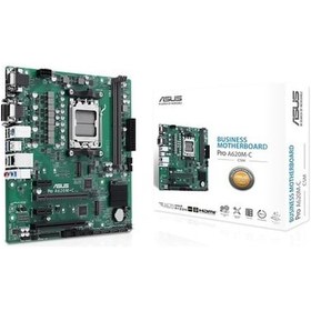 Resim Pro A620m-c-csm Anakart, Amd A620 Am5 Ddr5 6400 Dp Hdmı Dvı Vga Çift M2 Usb 3.2 Aura Rgb Com Pci Matx, Asus 5x Protection Iii 