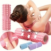 Resim Kas Gevşetme ve Esneklik için Pembe Köpük Sırt Masaj Silindiri – Derin Doku Masajı için Dokulu Yüzey, Yoga, Pilates ve Fitness Antrenmanları İçin İdeal, Kas Masaj Aleti, Fitness Geri Dönüş Aracı, Dayanıklı Rulo 