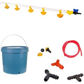 Resim TavPet Nipel Civciv Suluğu 20 Lt Depolu Küçük Yaylı Çanaklı (Set/31) 