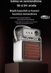 Resim BUFS Ev Tipi 1200 W Akıllı Isıtıcı – Hızlı Isınma, Sessiz Mod ve Nemlendirme Fonksiyonu 