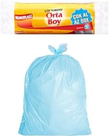 Resim Koroplast Orta Boy 40'lı Çöp Torbası 55x57 cm (1 x 40 Adet) 