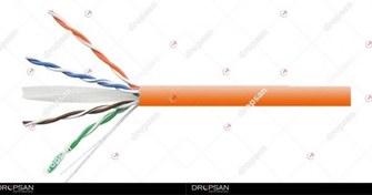 Resim NETLİNK CAT6 UTP 23AWG, LSZH KABLO 500M, Turuncu 