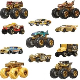 Resim Hype Store ® Trucks Bigfoot Şampiyonları Araba ve Kamyon Çoklu Arabalar, Metal Bigfoot, 5-Alarm, Shaker, -Wrex, Tiger ve 6 Araba, JDW07 