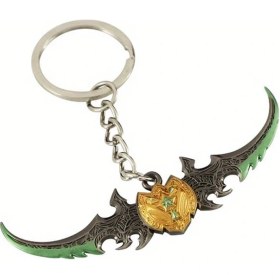 Resim Globalbloom 1 Adet Illidan Temalı Çinko Alaşım Anahtarlık - Fantastik Oyun Figürü 