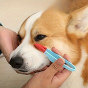 Resim Köpekler için Yumuşak Göz Temizleyici Fırça: Köpek Göz Bakımı için Düğümlü Göz Temizleyici Fırça 