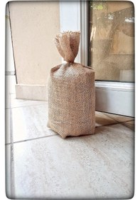 Resim Büyük Boy Jüt Bohça Kapı Stoperi 4 Kg Kapı Önü Ağırlık Stoper 