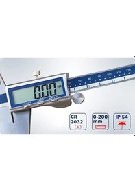 Resim Dasqua 0-200mm Metal Kasa Dijital Kumpas Ip54 Suya, Toza Dirençli 2115-2310 
