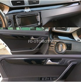Resim FD OTOMOTİV Volkswagen Passat B7 Torpido, Konsol, Trim, Göğüs Kaplama Seti Piano Black Renk 