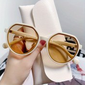 Resim 1 Adet Kadınlar İçin Şık Büyük Çerçeve Moda Gözlük - Jöle Rengi, Çok Yönlü & Dekoratif, Beyaz Altın Tonlu Kollar, PC Malzeme, Şık Moda Gözlükler | Modern Estetik | Polikarbonat Çerçeve, Şık Gözlükler 