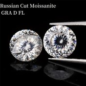Resim 0.5 karat - 5 karat Rus kesim D renkli FL berraklıkta EX kesimli sentetik Moissanite, kalem testi ile onaylanmış, yuvarlak parlak kesim, yüksek kaliteli takı 