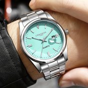 Resim CHRONOS Erkek Kuvars Spor Saati, Luminous El ve Tarih Ekranı ile - Paslanmaz Çelik Kayış, Turuncu Kadran, IPX8 Su Geçirmez - İş, İşe Giderken, Partiler için İdeal - Noel Paskalya Bahar Festivali Hediyesi, Resmi Aksesuar, Klasik Saat Tasarımı, Dayanıklı Saat 