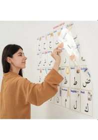 Resim Elif-ba Kur 'an Öğrenme Tahtası Statik Kağıt 100 x 150 CM 