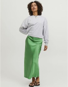 Resim Jack & Jones Kadin Midi Boy Saten Etek - Kimmie 12250268 Medium Green Yeşil 