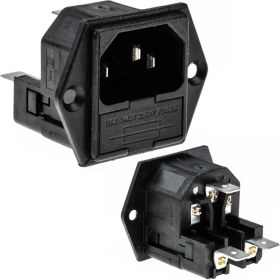 Resim Powermaster IC-213B C14 Power Şase Çift Fuselli Kulaklı 