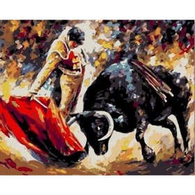 Resim wombhobby Matador Sayılarla Boyama Seti 80x100 CmÇerçeveli (Kasnağa ) Gerili 