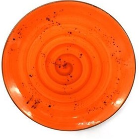 Resim Tulu Reactive Turuncu 25 Cm Servis Tabağı 6 Parça 