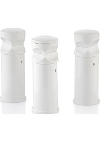 Resim Toprak Havlupan Beyaz Renk 3 'lü Havlupan Montaj Seti 