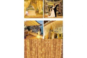 Resim Lidyahan Store Perde LED Işıklar Animasyonlu Kumandalı Fişli - Günışığı (2x2) 