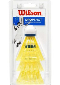 Resim Wilson Badminton Topu Dropshot 3 Clamshel Ye Wrt6048ye 