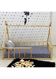 Resim Markaawm Markaawm Montessori Yatak Doğal Çam Apaçi 