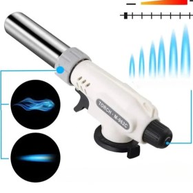 Resim Sylar 1300°C Çok Amaçlı Gaz Torch Çakmak - Mutfak, Mangal, Lehimleme Pürmüz Alev Tabancası 