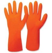 Resim Genel Markalar Pamuklu Kauçuk Eldiven Xl Turuncu İş Eldiveni Turuncu 