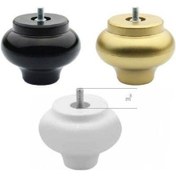 Resim Gürçayhırdavat Gürçay Mobilya Ayağı Plastik Küre 7Cm Siyah (4 Adet) 