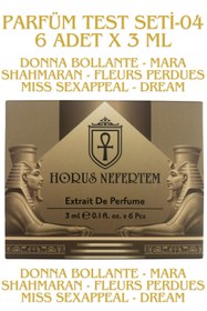 Resim Horus Nefertem TEST SETi-04 - 6 Adet x 3ml Parfüm Test Seti Keşif Seti Deneme Boyu Seti Deneme Seti Horus NefERtem 