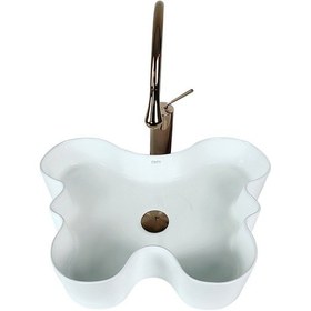 Resim Lena W-298 Farfalla Dekoratıf Çanak Lavabo 