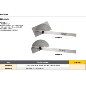Resim Fett AS-490012 Asimeto Açı Ölçer 