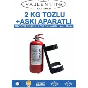 Resim 2 kg Yangın Söndürme Cihazı+Askı Aparatı (Tüvtürk Onaylı) 