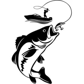 Resim Wenchang Shop C Siyah Yjzt 12.3cm*17.1cm Ilginç Balıkçılık Balıkçı Hobisi Balık Tekne Araba Sticker Vinil Çıkartma (Yurt Dışından) 