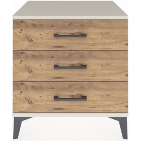 Resim Hyperion Komodin 3 Çekmeceli 60x44x64 Aytaşı-çam Aytaşı 