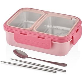Resim Vagonlife VGN7096 700ml Pembe Çelik Saklama Kabı 