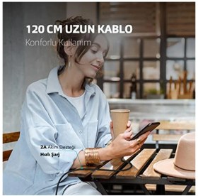 Resim Ttec Alumicable Iphone ile Uyumlu Şarj Kablosu - Uzay Grisi (2DK16UG) 